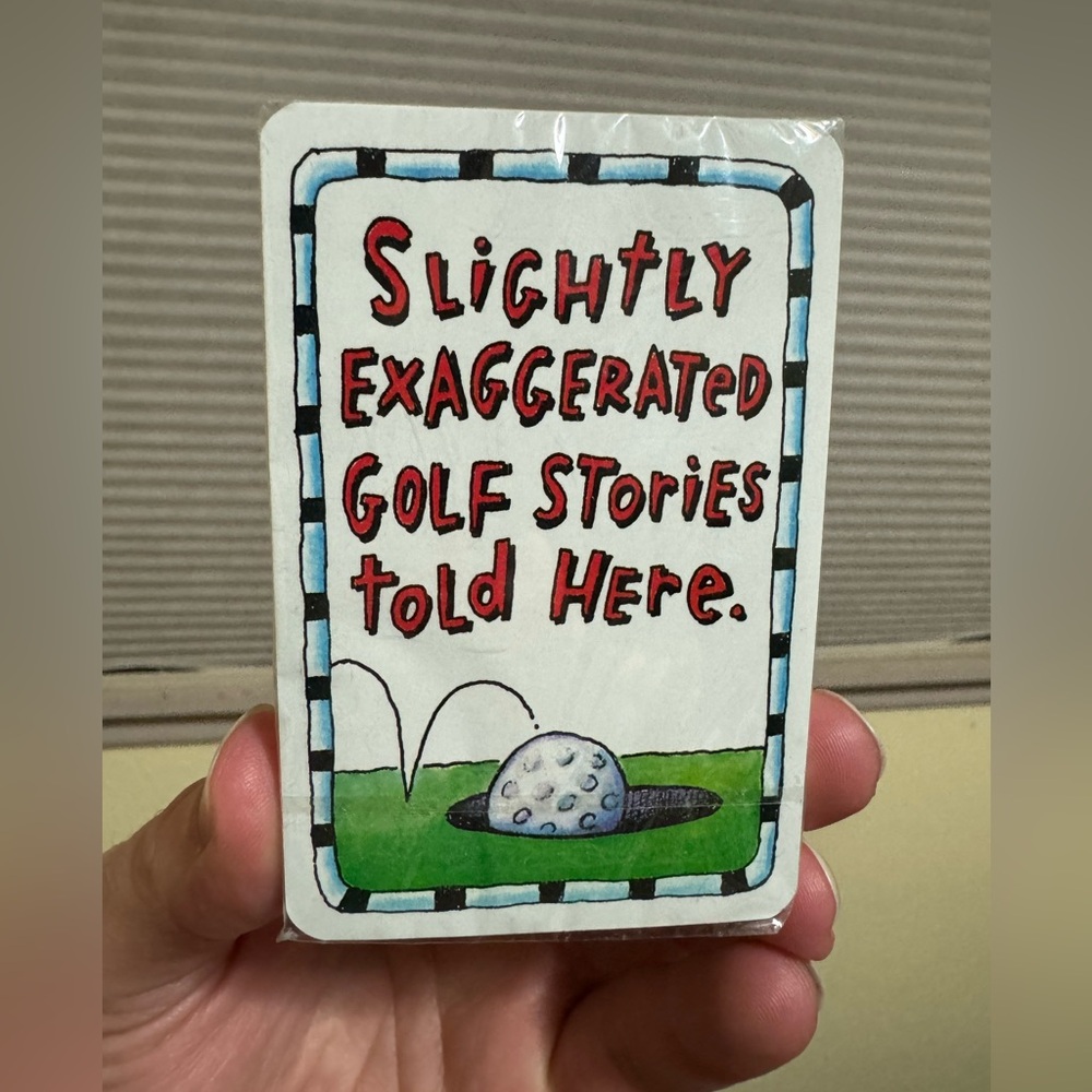 Significantly Exaggerated Golf Stories Hallmark Playing Cards